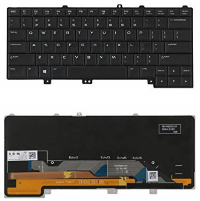 Клавиатура для ноутбука Dell Alienware 13 R3, чёрная, с подсветкой, RU