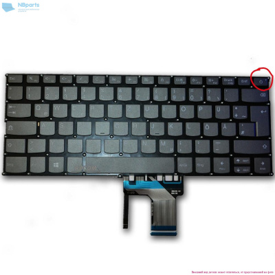 Клавиатура для ноутбука Lenovo IdeaPad 320S-13, 720S-14IKB, черная, с подсветкой, RU