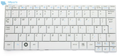 Клавиатура для ноутбука Samsung NC10, ND10, NC20, белая, RU