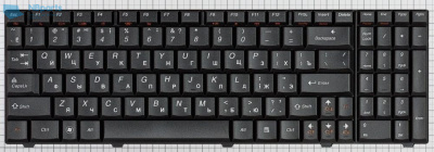 Клавиатура для ноутбука Lenovo IdeaPad U550, чёрная, RU