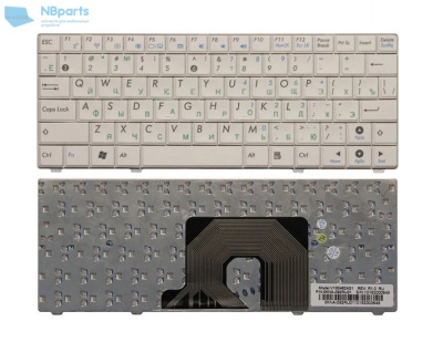 Клавиатура для ноутбука ASUS EeePC 900HA, белая, RU