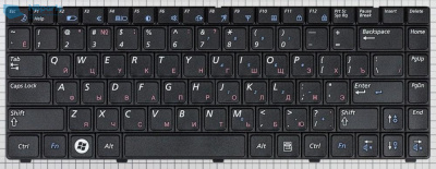 Клавиатура для ноутбука Samsung R420, RV408, чёрная, RU