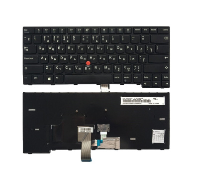 Клавиатура для ноутбука Lenovo ThinkPad Edge E470, чёрная, с рамкой, RU