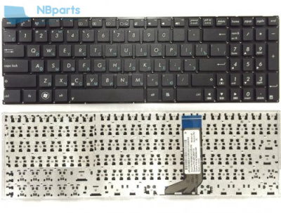 Клавиатура для ноутбука ASUS K556 X756 R558, чёрная, большой Enter, RU