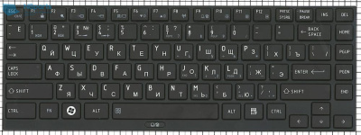 Клавиатура для ноутбука Toshiba Satellite R800, чёрная, RU
