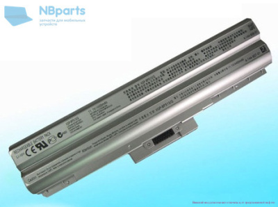 Аккумулятор (батарея) для ноутбука Sony Vaio BPS13 BPS21 11.1V 5200mAh серебро OEM