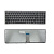Клавиатура для ноутбука Lenovo IdeaPad U510, Z710, чёрная, с серой рамкой, RU