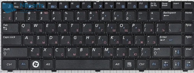 Клавиатура для ноутбука Samsung RV408, RV410, чёрная, RU