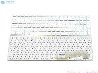 Клавиатура для ноутбука ASUS VivoBook Max X541N R541 F541 белая, маленький Enter, RU