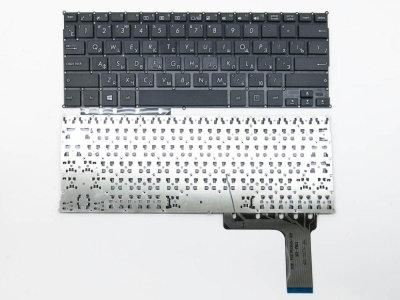 Клавиатура для ноутбука ASUS EeeBook X205 X205T чёрная, маленький Enter, RU