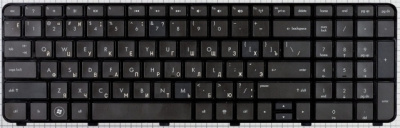 Клавиатура для ноутбука HP Pavilion DV7-6000, чёрная, с рамкой, RU
