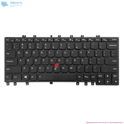 Клавиатура для ноутбука Lenovo ThinkPad Yoga S1, S240, чёрная, с подсветкой, RU