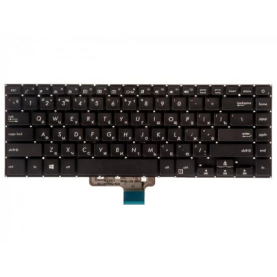 Клавиатура для ноутбука ASUS VivoBook X510 S510 F510 чёрная, с подсветкой, RU