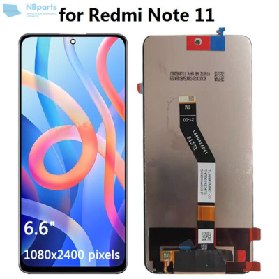 LCD дисплей для Xiaomi Redmi Note 11 5G в сборе с тачскрином (черный) Оригинал 100% (MZ)