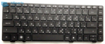 Клавиатура для ноутбука HP Probook 6360b, чёрная, с рамкой, RU
