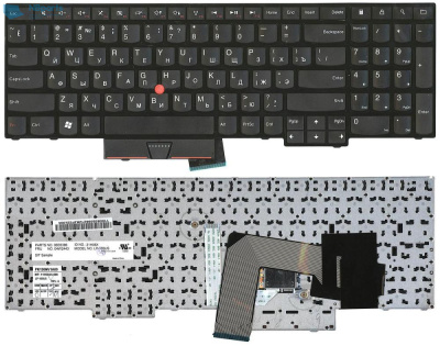 Клавиатура для ноутбука Lenovo ThinkPad Edge E530, чёрная, с рамкой, RU 