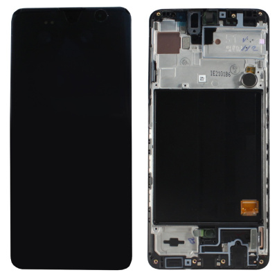 Дисплей Samsung A51 A515 2019 Черный (OLED BIG) в раме
