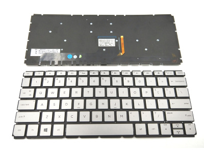Клавиатура для ноутбука HP Envy 13-D, серебро, RU