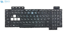 Клавиатура для ноутбука ASUS TUF Gaming FX504 FX505 FX80 чёрная, с белой подсветкой, RU