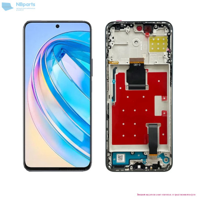LCD дисплей для Huawei Honor X8a с тачскрином (черный) Оригинал в раме