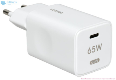 Блок питания (зарядное устройство) Tecno MegaBook T1 65W Type-C White Б/У