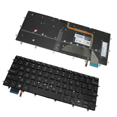 Клавиатура для ноутбука Dell Inspiron 13-7000, чёрная, с подсветкой, RU