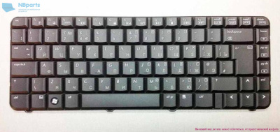 Клавиатура для ноутбука HP CQ50, чёрная, маленький Enter, RU