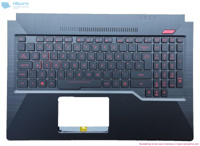 Верхняя часть корпуса (Palmrest) Asus ROG FX503, с подсветкой, RU