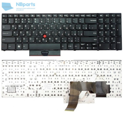 Клавиатура для ноутбука Lenovo ThinkPad Edge E520, E525, чёрная, большой Enter, с рамкой, RU