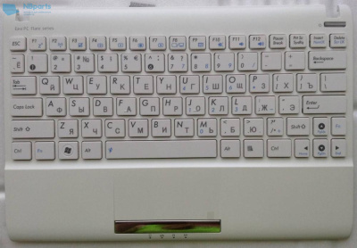 Верхняя часть корпуса (Palmrest) Asus EeePC X101H, белый, RU