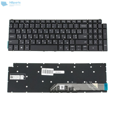 Клавиатура для ноутбука Dell Inspiron 15-5594, 15-5590, чёрная, с подсветкой, RU (MZ)