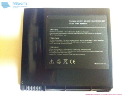 Аккумулятор (батарея) для ноутбука Asus G74 14.8V 5200mAh OEM