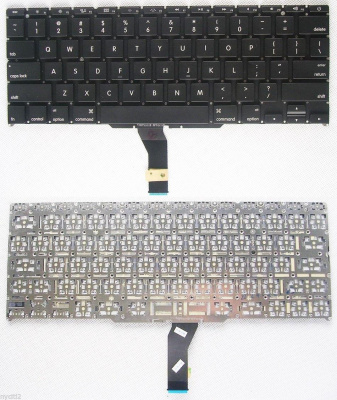 Клавиатура для ноутбука Apple Macbook Air 11,6" A1370 A1465 Black, Backlite, Small Enter, US