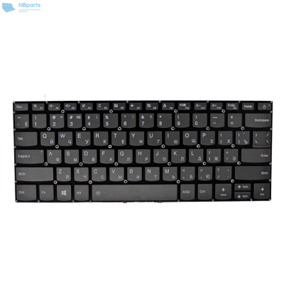 Клавиатура для ноутбука Lenovo IdeaPad 320-14, 520-14, серая, RU