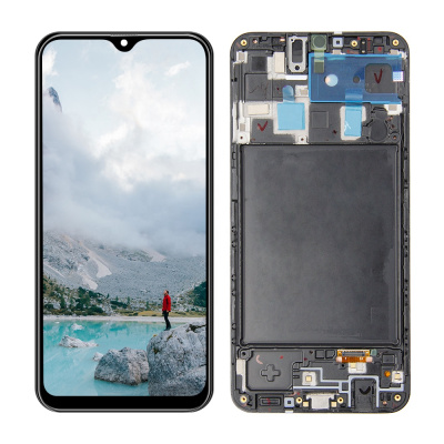 Дисплей Samsung A20 SM-A205 2019 Черный (Incell) в раме