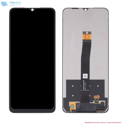 LCD дисплей для Xiaomi Redmi 10c, Poco C40 в сборе с тачскрином (черный) Оригинал