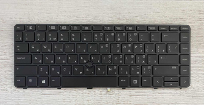Клавиатура для ноутбука HP 430 G5 440 G5, чёрная, с подсветкой, с рамкой, RU 