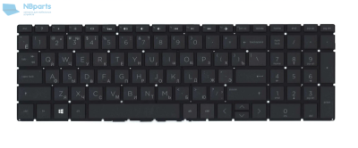 Клавиатура для ноутбука HP Pavilion Gaming 15-DK, черная, с подсветкой, RU (MZ)