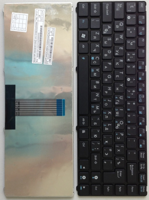 Клавиатура для ноутбука ASUS EeePC 1201 ASUS UL20 U20, чёрная, с рамкой, RU