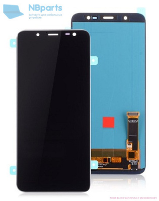 Дисплей Samsung J8 J810 2018 Черный в сборе (Оригинал, переклей)