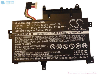 Аккумулятор (батарея) для ноутбука Asus Transformer Book Flip TP500L 11.4V 4110mAh