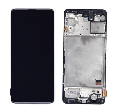 Дисплей Samsung Galaxy M31S M317F Черный (Сервисный оригинал) в раме