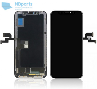 Дисплей для iPhone X с тачскрином, (OLED GX) черный (MZ)