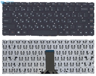 Клавиатура для ноутбука Lenovo Yoga 500-14ISK, чёрная, RU