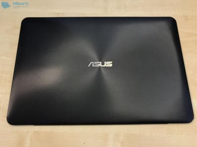 Крышка матрицы Asus X555 чёрная, с рамкой