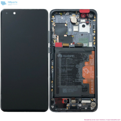 LCD дисплей для Huawei P40 Pro (ELS-NX9) с тачскрином (черный), Оригинал