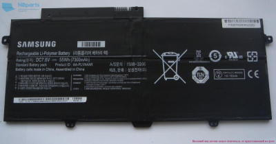 Аккумулятор (батарея) для ноутбука Samsung Ativ Book 9 Plus NP940X3G 7.6V 7300mAh 
