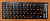 Наклейки на клавиатуру черные, русский шрифт - оранжевый, латиница - черный