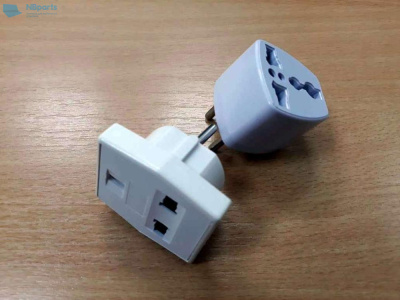 Переходник для ЗУ 3pin US на 3pin EU розетку