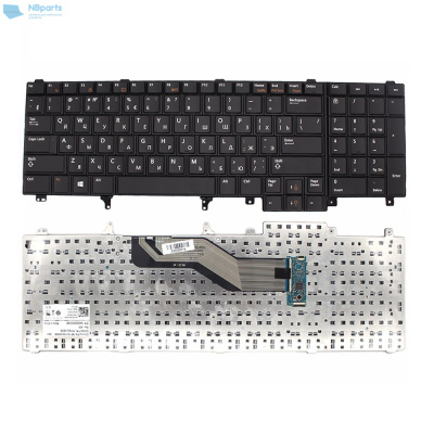 Клавиатура для ноутбука Dell Latitude E6520, чёрная, RU